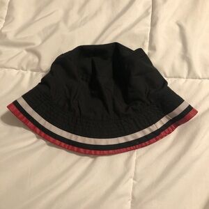 Kids Black and Red Fishing Hat